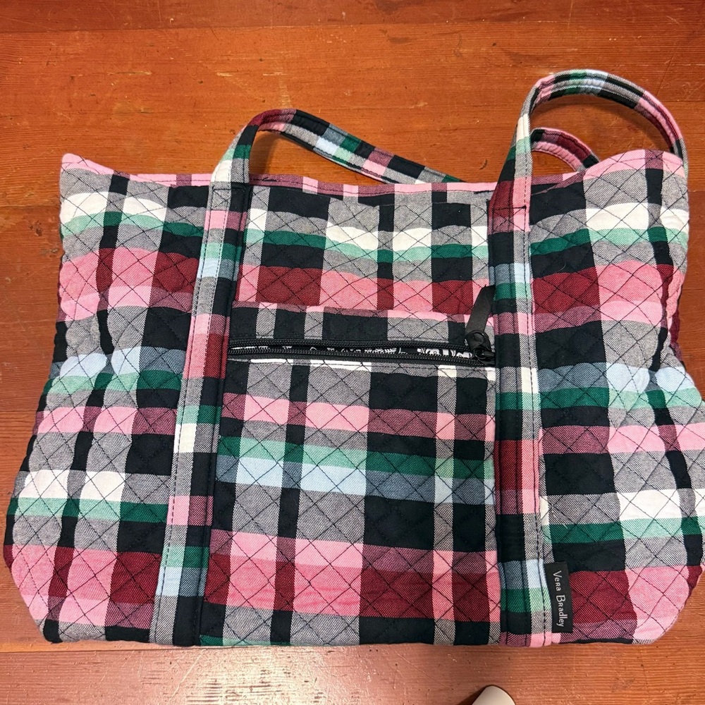 Vera Bradley Quilted Plaid Tote